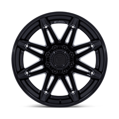22x10 Fuel FC401 Brawl Matte Black W/ Gloss Black Lip FORGED Wheel 8x180 (-18mm)
