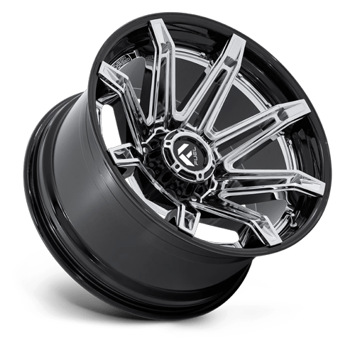 22x12 Fuel FC401 Brawl Chrome W/ Gloss Black Lip FORGED Wheel 8x6.5 (-44mm)