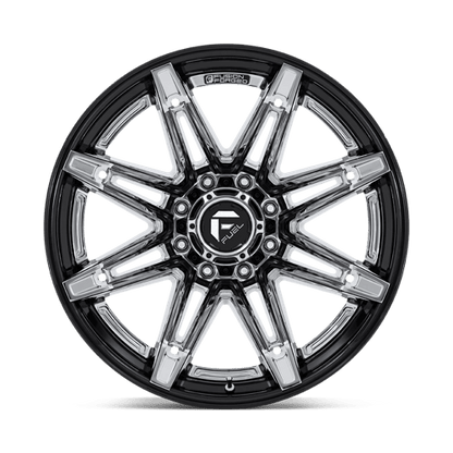 22x12 Fuel FC401 Brawl Chrome W/ Gloss Black Lip FORGED Wheel 8x6.5 (-44mm)