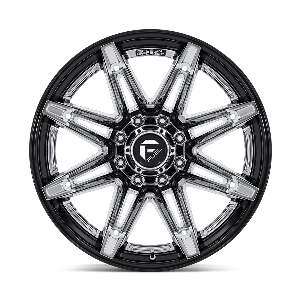20x10 Fuel FC401 Brawl Chrome With Gloss Black Lip FORGED Wheel 8x170 (-18mm)