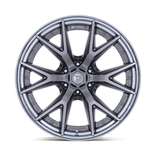 20x10 Fuel FC402 Catalyst Platinum W/ Chrome Lip FORGED Wheel 6x135 (-18mm)