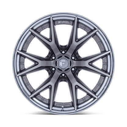 20x10 Fuel FC402 Catalyst Platinum W/ Chrome Lip FORGED Wheel 6x135 (-18mm)