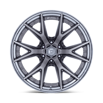 22x12 Fuel FC402 Catalyst Platinum With Chrome Lip Wheel 6x135 (-44mm)