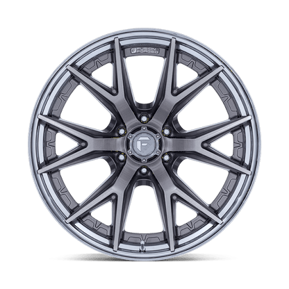 24x12 Fuel FC402 Catalyst Platinum With Chrome Lip Wheel 6x135 (-44mm)
