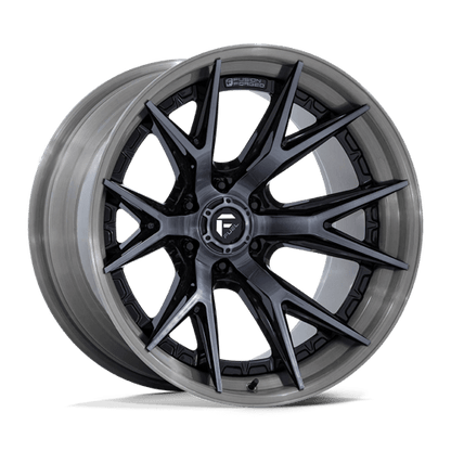 24x12 Fuel FC402 Catalyst Gloss Black W/ Brushed Gray FORGED Wheel 6x5.5 (-44mm)