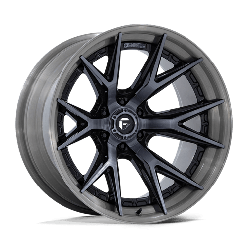 20x10 Fuel FC402 Catalyst Gloss Black W/ Brushed Gray FORGED Wheel 6x5.5 (-18mm)