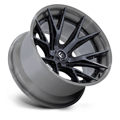 20x9 Fuel FC402 Catalyst Gloss Black Brushed Gray Tint Face Wheel 8x6.5 (1mm)