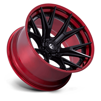 20x9 Fuel FC402 Catalyst Matte Black With Candy Red Lip Wheel 6x135 (20mm)