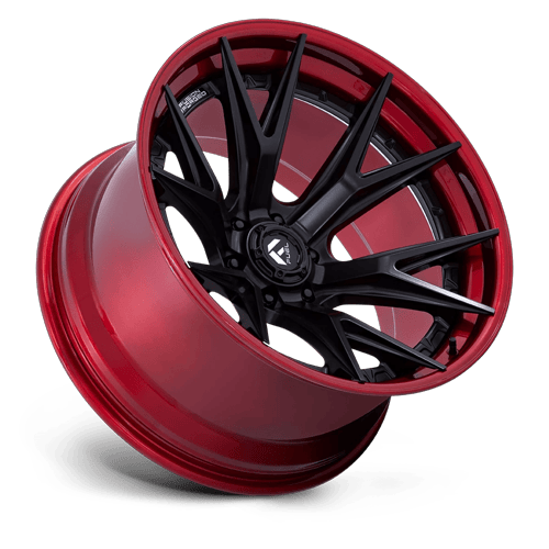 20x10 Fuel FC402 Catalyst Matte Black Candy Red Lip FORGED Wheel 6x5.5 (-18mm)