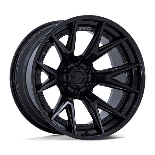 22x12 Fuel FC402 Catalyst Matte Black Gloss Black Lip FORGED Wheel 6x5.5 (-44mm)