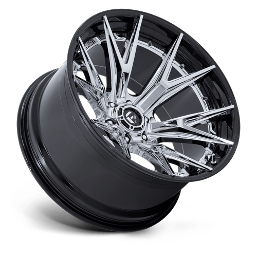 20x10 Fuel FC402 Catalyst Chrome W/ Gloss Black Lip FORGED Wheel 6x5.5 (-18mm)