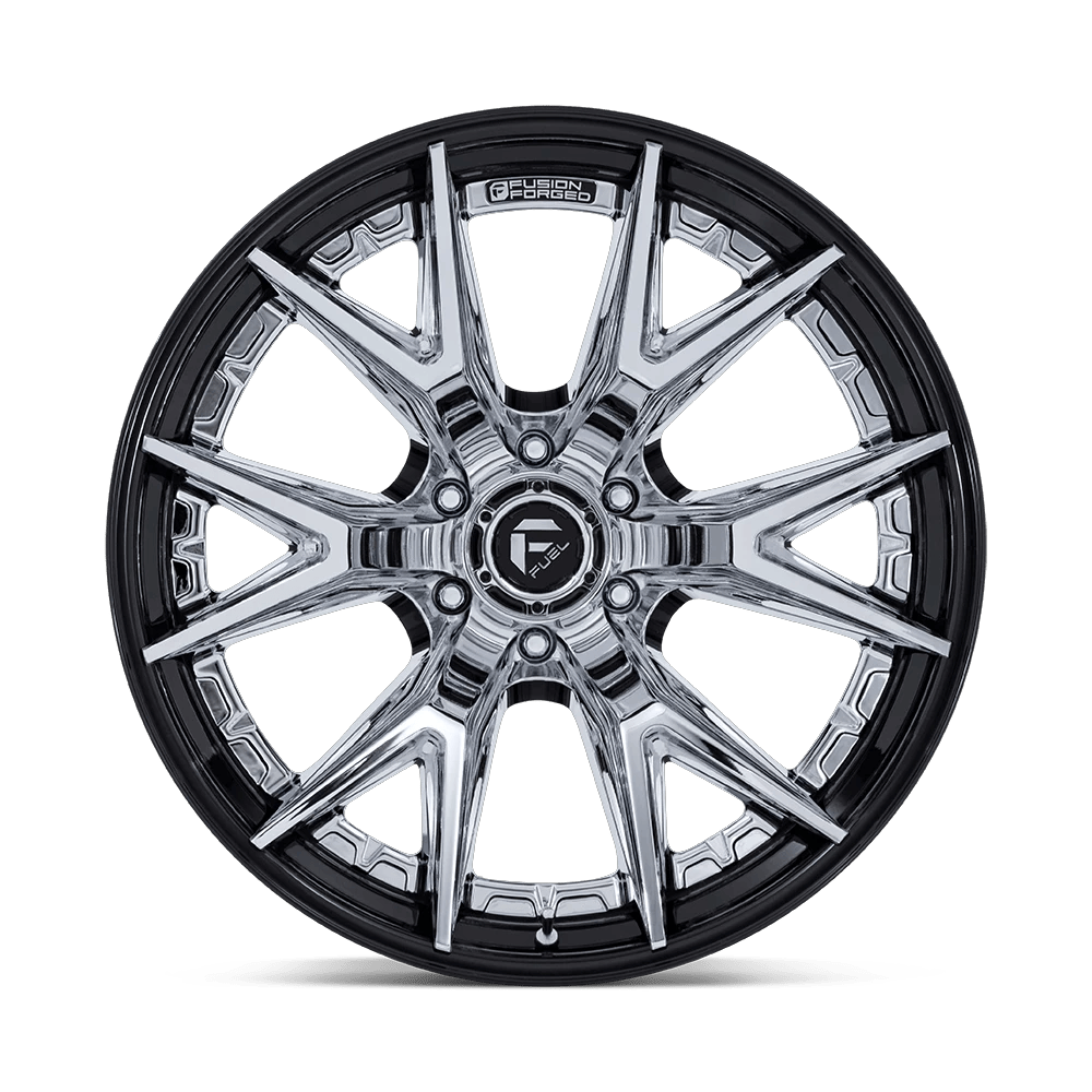 20x9 Fuel FC402 Catalyst Chrome With Gloss Black Lip Wheel 6x135 (20mm)