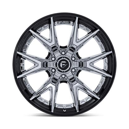 20x9 Fuel FC402 Catalyst Chrome With Gloss Black Lip Wheel 6x135 (20mm)