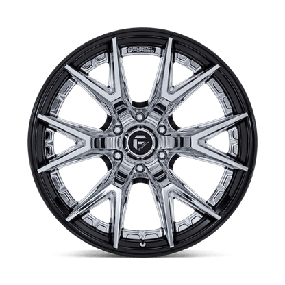22x10 Fuel FC402 Catalyst Chrome W/ Gloss Black Lip FORGED Wheel 6x5.5 (-18mm)