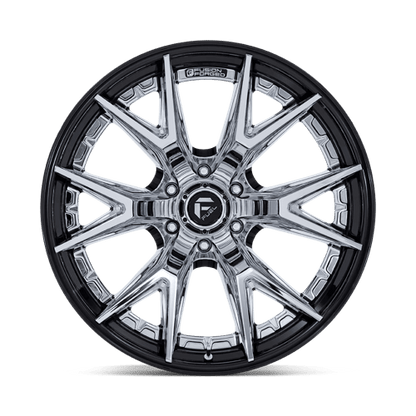 22x10 Fuel FC402 Catalyst Chrome W/ Gloss Black Lip FORGED Wheel 6x135 (-18mm)