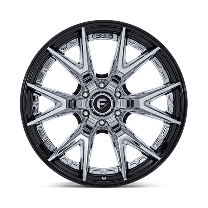 22x12 Fuel FC402 Catalyst Chrome W/ Gloss Black Lip FORGED Wheel 6x135 (-44mm)