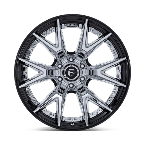 20x10 Fuel FC402 Catalyst Chrome W/ Gloss Black Lip FORGED Wheel 6x5.5 (-18mm)