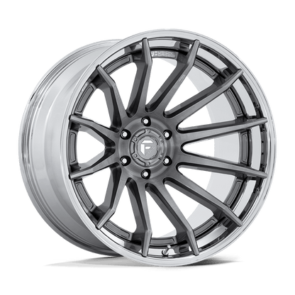 22x10 Fuel Off-Road FC403 Burn Platinum With Chrome Lip Wheel 5x5 (-18mm)