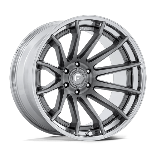 22x12 Fuel Off-Road FC403 Burn Platinum With Chrome Lip Wheel 6x5.5 (-44mm)