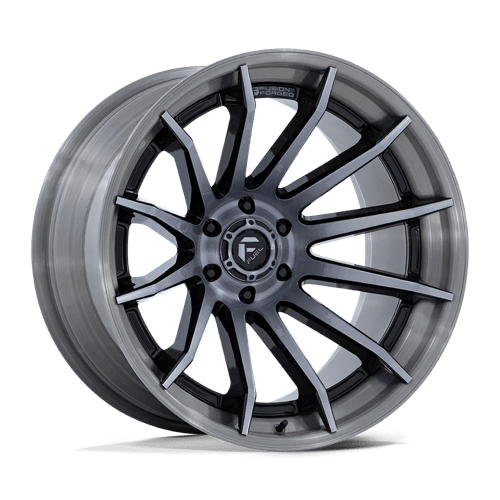 22x10 Fuel FC403 Burn Gloss Black W/ Brushed Gray FORGED Wheel 6x5.5 (-18mm)