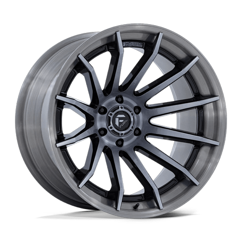 22x12 Fuel FC403 Burn Gloss Black W/ Brushed Gray FORGED Wheel 6x5.5 (-44mm)