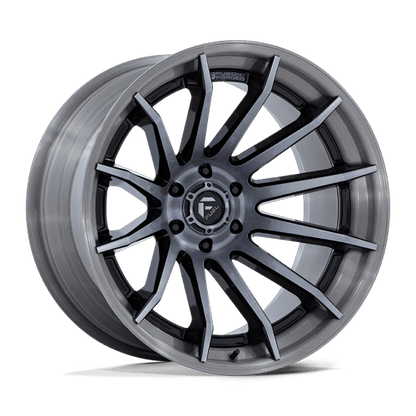 22x12 Fuel FC403 Burn Gloss Black W/ Brushed Gray FORGED Wheel 6x5.5 (-44mm)