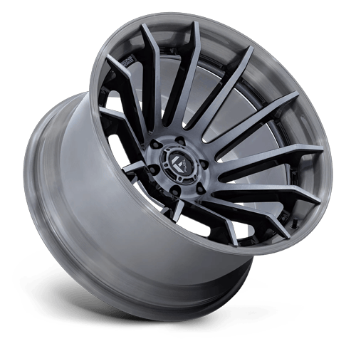 24x12 Fuel FC403 Burn Gloss Black W/ Brushed Gray Tint FORGED Wheel 5x5 (-44mm)