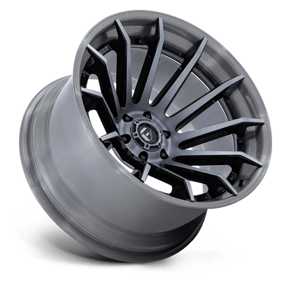 20x9 Fuel FC403 Burn Gloss Black Brushed Gray Tint Face & Lip Wheel 6x5.5 (1mm)