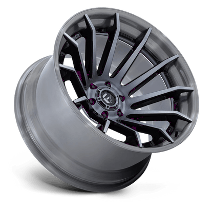 20x9 Fuel FC403 Burn Gloss Black W/ Brushed Gray Tint Face & Lip Wheel 5x5 (1mm)