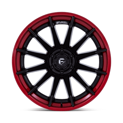 20x10 Fuel FC403 Burn Matte Black W/ Candy Red Lip FORGED Wheel 6x135 (-18mm)