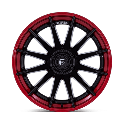 20x10 Fuel FC403 Burn Matte Black W/ Candy Red Lip FORGED Wheel 6x135 (-18mm)