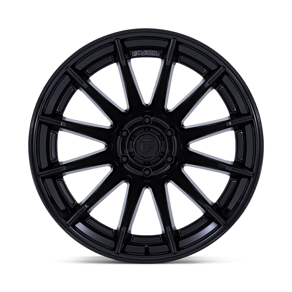 20x9 Fuel FC403 Burn Matte Black With Gloss Black Lip Wheel 5x5 (1mm)