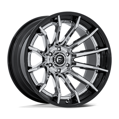 20x9 Fuel FC403 Burn Chrome With Gloss Black Lip Wheel 5x5 (1mm)