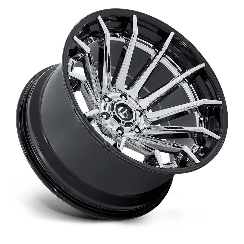 20x9 Fuel FC403 Burn Chrome With Gloss Black Lip Wheel 5x5 (1mm)
