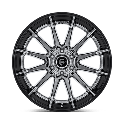 22x10 Fuel FC403 Burn Chrome W/ Gloss Black Lip FORGED Wheel 6x5.5 (-18mm)