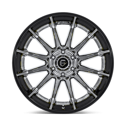 20x9 Fuel FC403 Burn Chrome With Gloss Black Lip Wheel 5x5 (1mm)