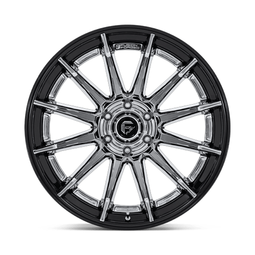 22x10 Fuel FC403 Burn Chrome W/ Gloss Black Lip FORGED Wheel 6x135 (-18mm)