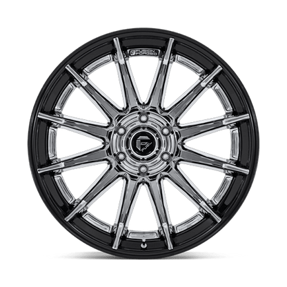 20x10 Fuel FC403 Burn Chrome W/ Gloss Black Lip FORGED Wheel 5x5 (-18mm)
