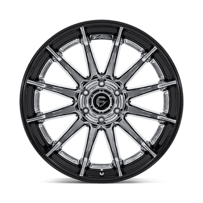 24x12 Fuel Off-Road FC403 Burn Chrome With Gloss Black Lip Wheel 6x135 (-44mm)
