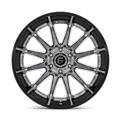 22x10 Fuel FC403 Burn Chrome W/ Gloss Black Lip FORGED Wheel 6x5.5 (-18mm)