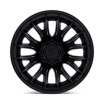 20x8.25 Fuel D406 Catalyst Matte Blk Gloss Lip DUALLY REAR Wheel 8x200 (-202mm)