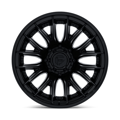 22x8.25 Fuel D406 Catalyst Matte Blk Gloss Lip DUALLY REAR Wheel 8x200 (-202mm)