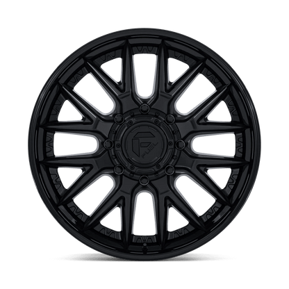20x8.25 Fuel D406 Catalyst Matte Blk Gloss Lip DUALLY FRONT Wheel 8x200 (105mm)