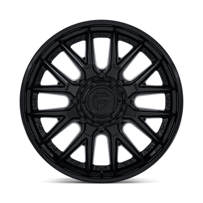 20x8.25 Fuel D406 Catalyst Matte Blk Gloss Lip DUALLY FRONT Wheel 8x210 (105mm)