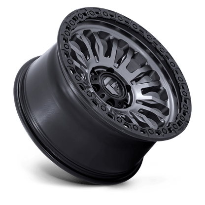20x10 Fuel FC857 Rincon Matte Gunmetal With Black Lip Wheel 8x170 (-18mm)