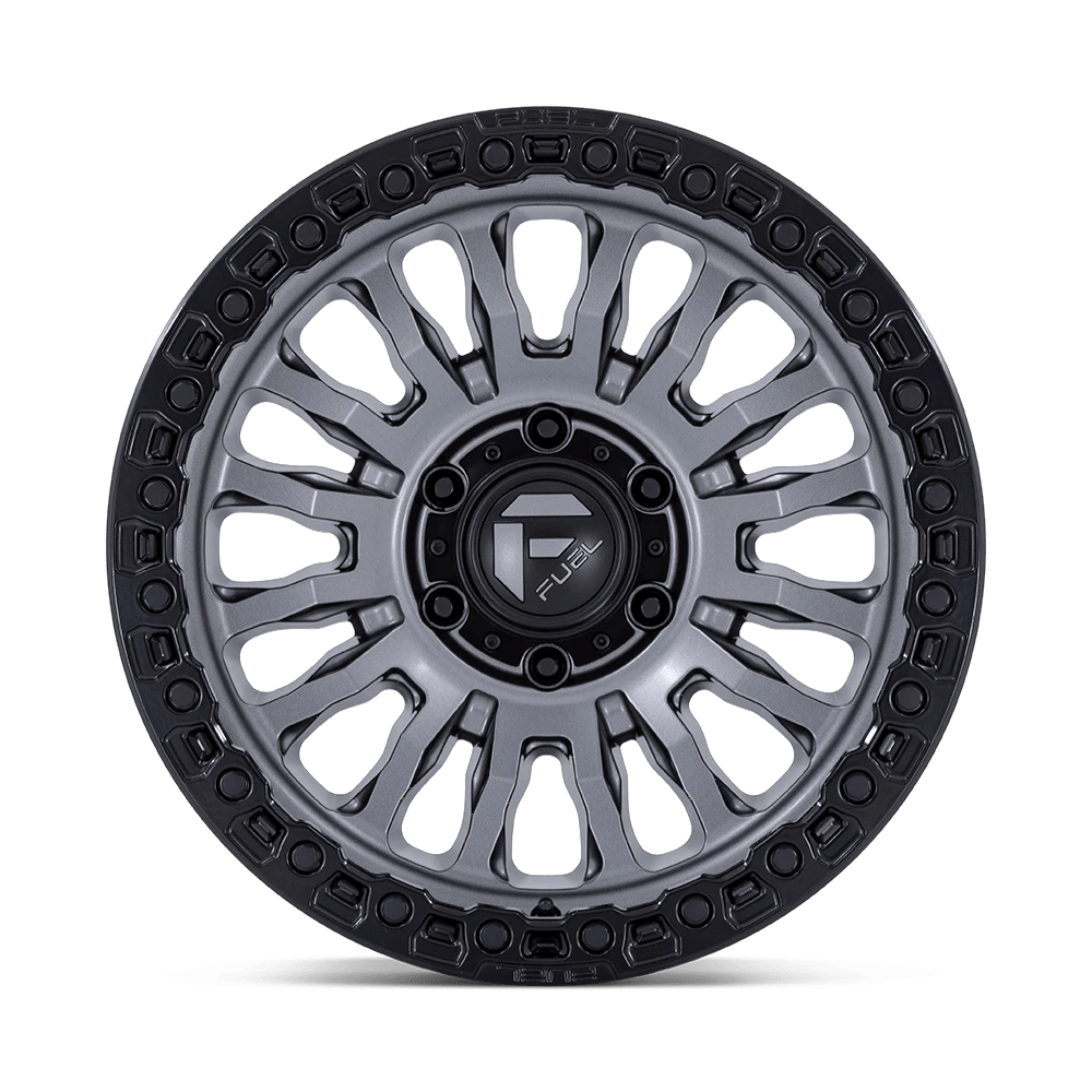 20x10 Fuel FC857 Rincon Matte Gunmetal With Black Lip Wheel 8x170 (-18mm)
