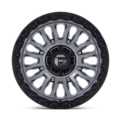 20x10 Fuel FC857 Rincon Matte Gunmetal With Black Lip Wheel 8x170 (-18mm)