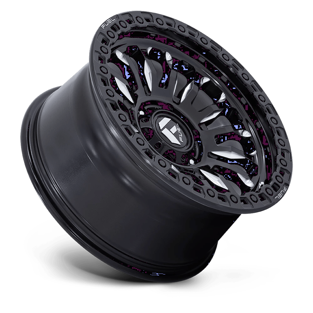 17x8.5 Fuel FC857 Rincon Gloss Black Milled Wheel 5x5 (-1mm)