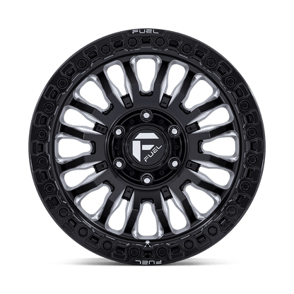 17x8.5 Fuel FC857 Rincon Gloss Black Milled Wheel 5x5 (-1mm)