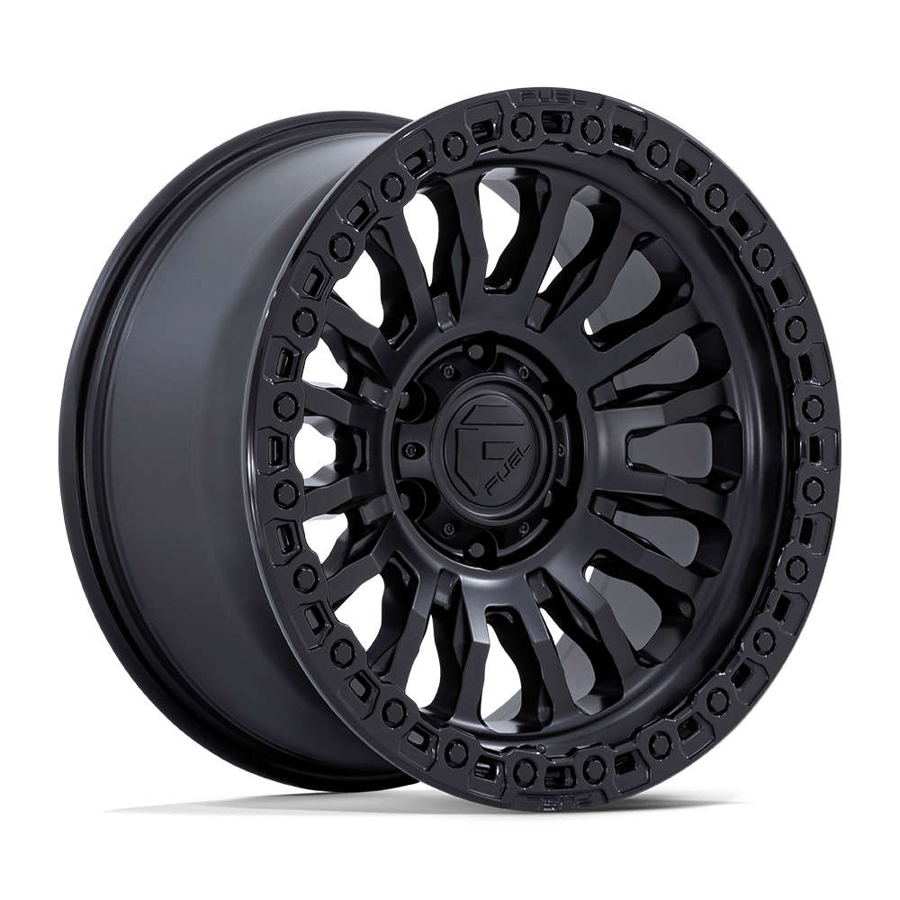 17x8.5 Fuel FC857 Rincon Matte Black With Gloss Black Lip Wheel 5x5 (-1mm)